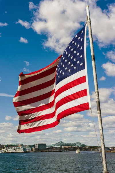 Flag of the United States of America in Boston — Stock Photo, Image