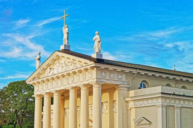 Katedral Meydanı eski şehir Vilnius Katedrali