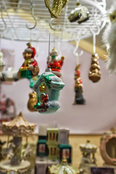 Karácsonyi dekoráció a Vilnius karácsonyi bazár — Stock Fotó