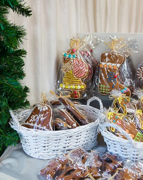 Perníčky na vánoční trh na adventní Vilnius — Stock fotografie