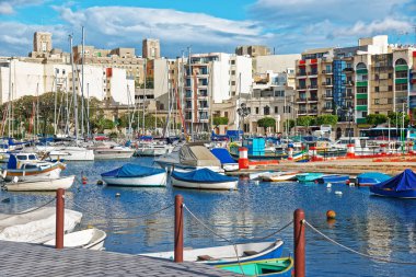 Malta Msida limanından tekne