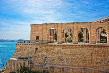 Üst Barracca bahçeleri Saint Peter Paul Bastion Valletta malt