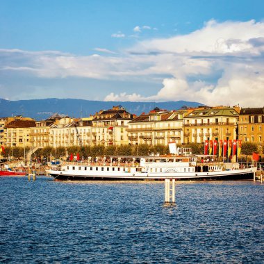 Cenevre Gölü mesire du Lac yakınındaki vapur