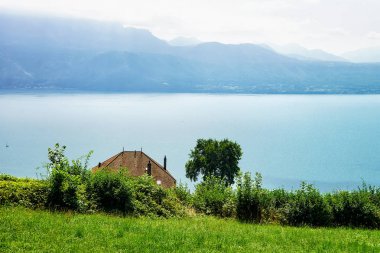 Lavaux bağ izi hiking teraslar yakınındaki dağ evi