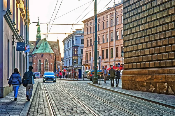 Iglesia de San Francisco Asís en el casco antiguo de Cracovia — Foto de Stock