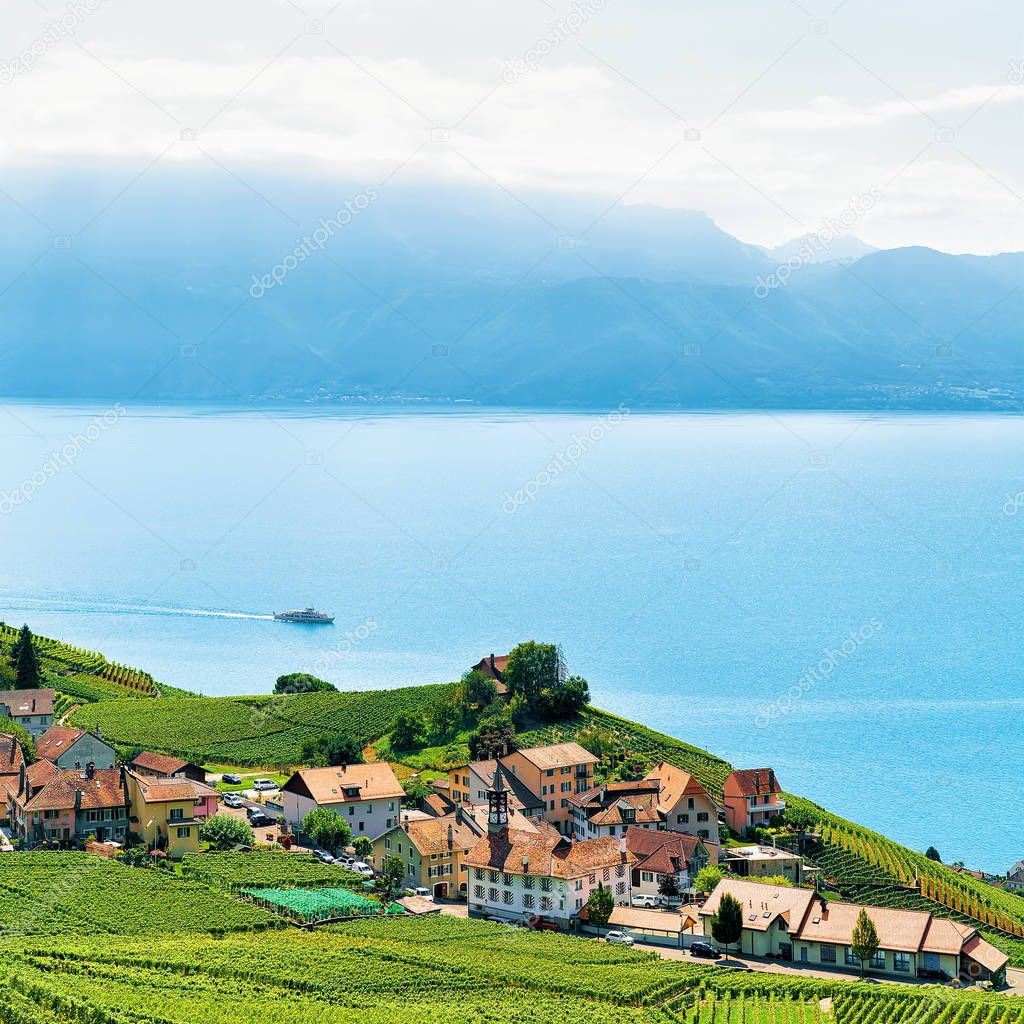 Lavaux Vineyard Terraces hiking trail Swiss