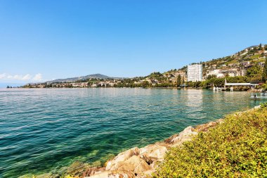 Montreux Riviera Cenevre Gölü Panoraması