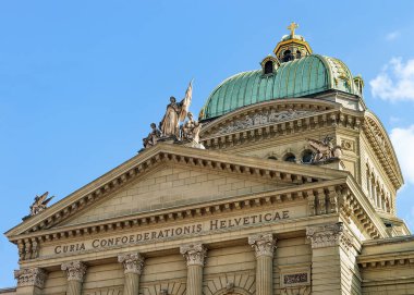 Ayrıntı İsviçre Bern bina Parlamentosu