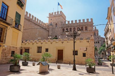Eski şehir merkezi Valencia ipek Exchange