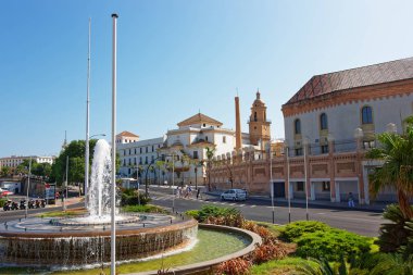 Kongre Sarayı ve Santo Domingo kilise Cadiz