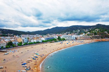 Tossa de Mar Costa Brava, insanlarla Beach