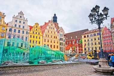 Çeşme Market Square Wroclaw üzerinde