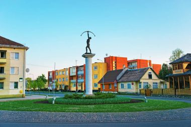 Bir Druskininkai Archer heykel