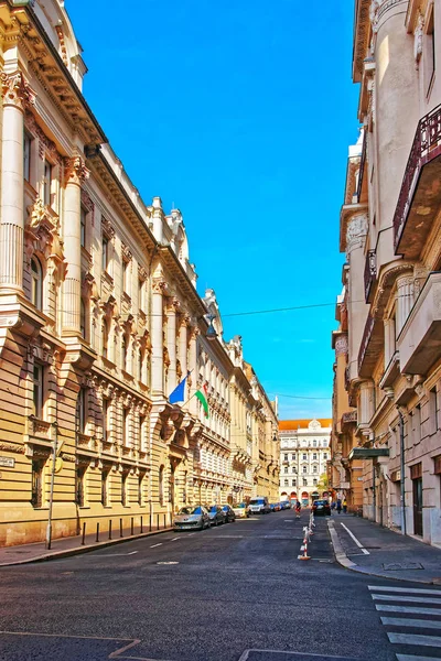 Street in city center of Budapest — Stock Photo, Image