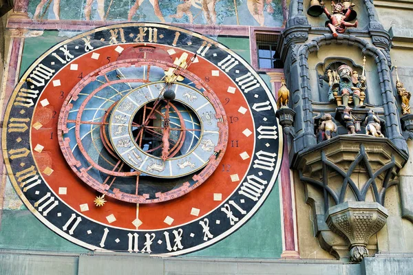 Fragmen jam Zytglogge di pusat kota tua Bern — Stok Foto