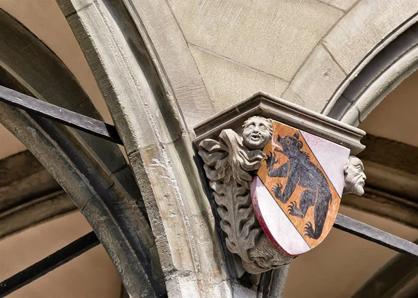 Fragmento de Rathaus en el centro histórico de Berna — Foto de Stock