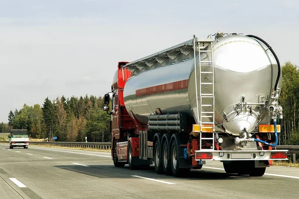 Tanker storage truck on road, Germany