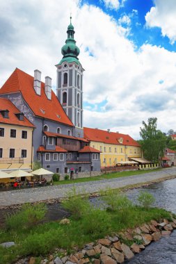 St Jost Kilisesi eski şehir, Cesky Krumlov içinde