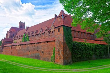 Malbork Castle Polonya duvarları