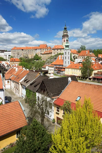 Tegola vista del Castello di Stato a Cesky Krumlov — Foto Stock