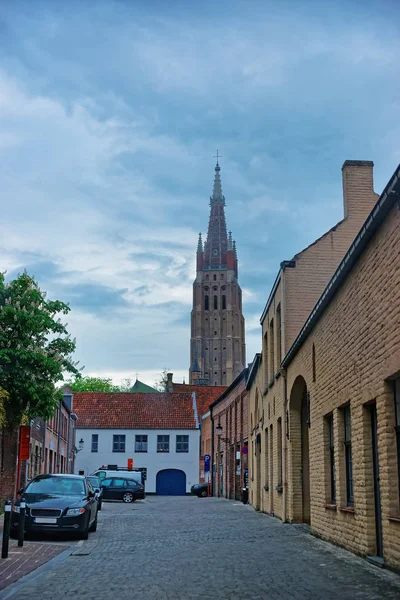 Church of Our Lady in old city in Brugge