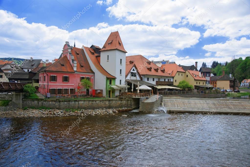 Old town and Vltava River Cesky Krumlov