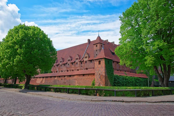 Prowincji Pomorze zamek w Malborku w Polsce — Zdjęcie stockowe