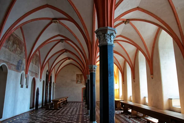 Interiér hradu Malbork v Přední Pomořansko — Stock fotografie
