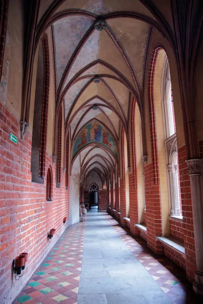 Interiér Pomořanská křižácký hrad Malbork — Stock fotografie