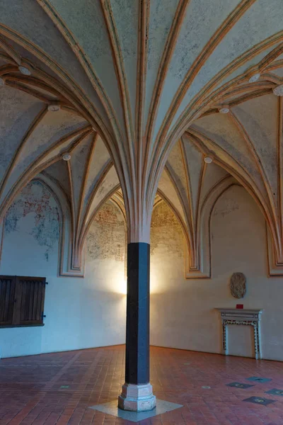 Interiér polské Pomořansko křižácký hrad Malbork — Stock fotografie