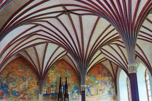 Interieur van kasteel Malbork, Polen — Stockfoto