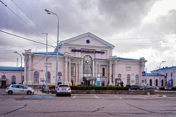 Tågstationen i Vilnius — Stockfoto