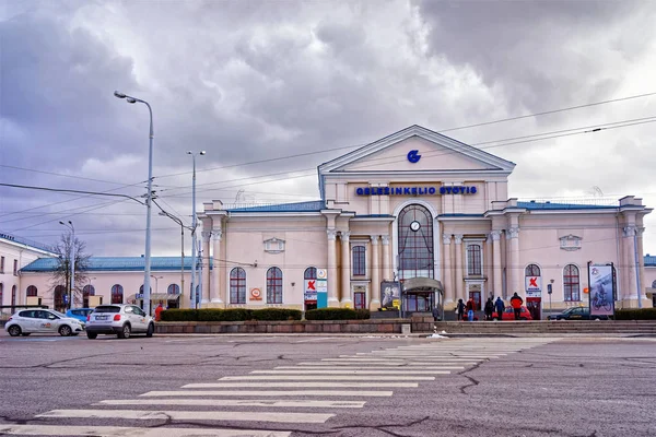Залізничний вокзал Вільнюс — стокове фото