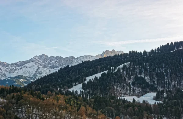 Alpejskich gór w zimie Garmisch Partenkirchen — Zdjęcie stockowe