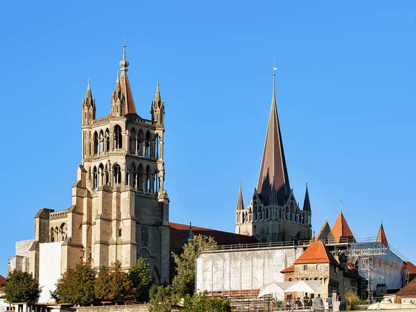 Lausanne-i Notre Dame-katedrális — Stock Fotó