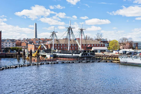 Ship at Charlestown peninsula in Boston MA — Stock Photo, Image