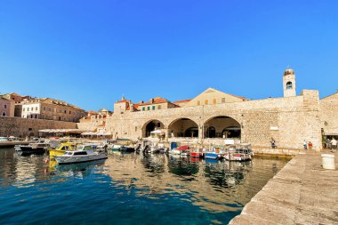 Dubrovnik kale ve gemi içinde bağlantı noktası, Adriyatik Denizi