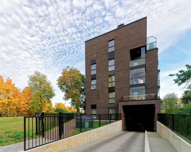 Garaj konut binasında modern mimari