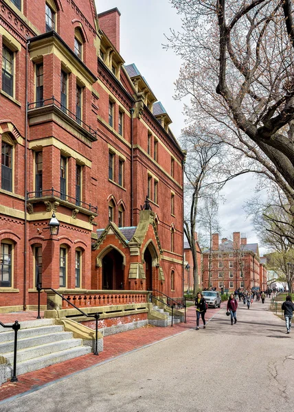 Personas en Harvard Computer Society en Harvard Yard — Foto de Stock