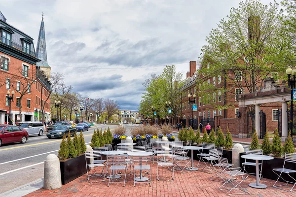 Café de la calle en Cambridge MA —  Fotos de Stock