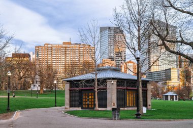 İnsanlar şehir Boston Ma ile Boston Common kamu parki