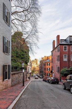 Beacon Hill mahalle downtown Boston MA yola