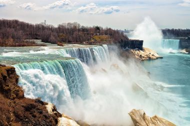 Niagara Falls ABD erken Bahar