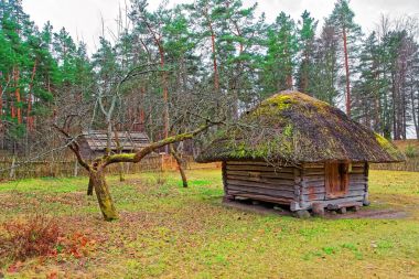 Riga hava köy Etnografya, eski binalar açın