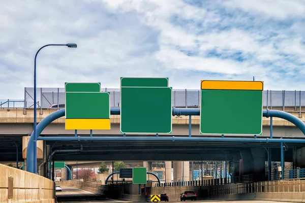 Targhette indicatori stradali vuote a Boston — Foto Stock