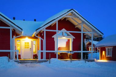 Lapland Santa Claus tatil köyü evleri