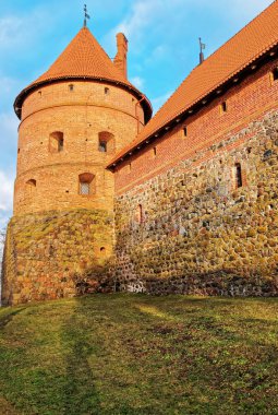 Trakai kule ada kale müzesinde gündüz