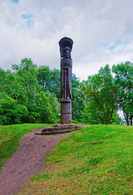Trakai adada adam ahşap heykeli