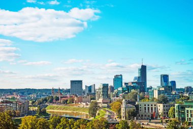 Finans bölgesine ve Vilnius içinde gökdelenler