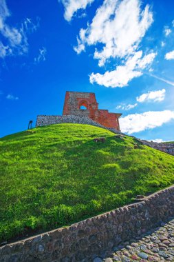 Castle Hill tarihi merkezi Vilnius karmaşık kalıntıları